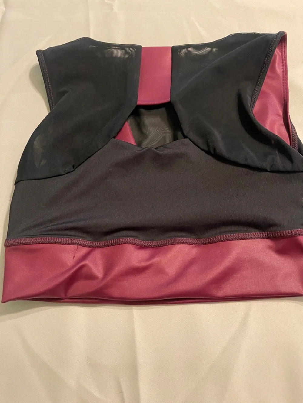 Deep V Neck Sports Tank Top in Berry - Force brand - Picture 5 of 6